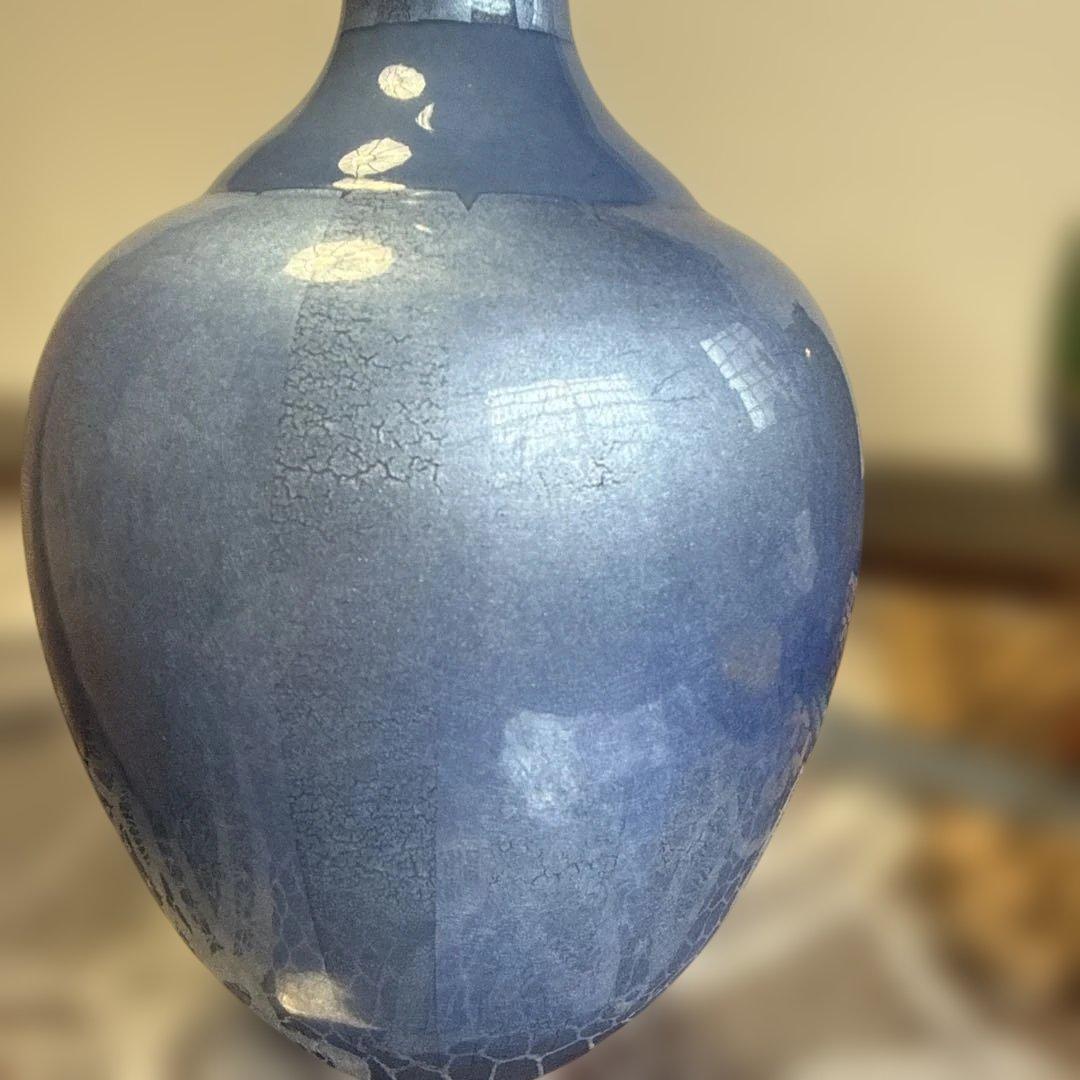 中田一於秞裏銀彩共箱陶歴未使用品セール品