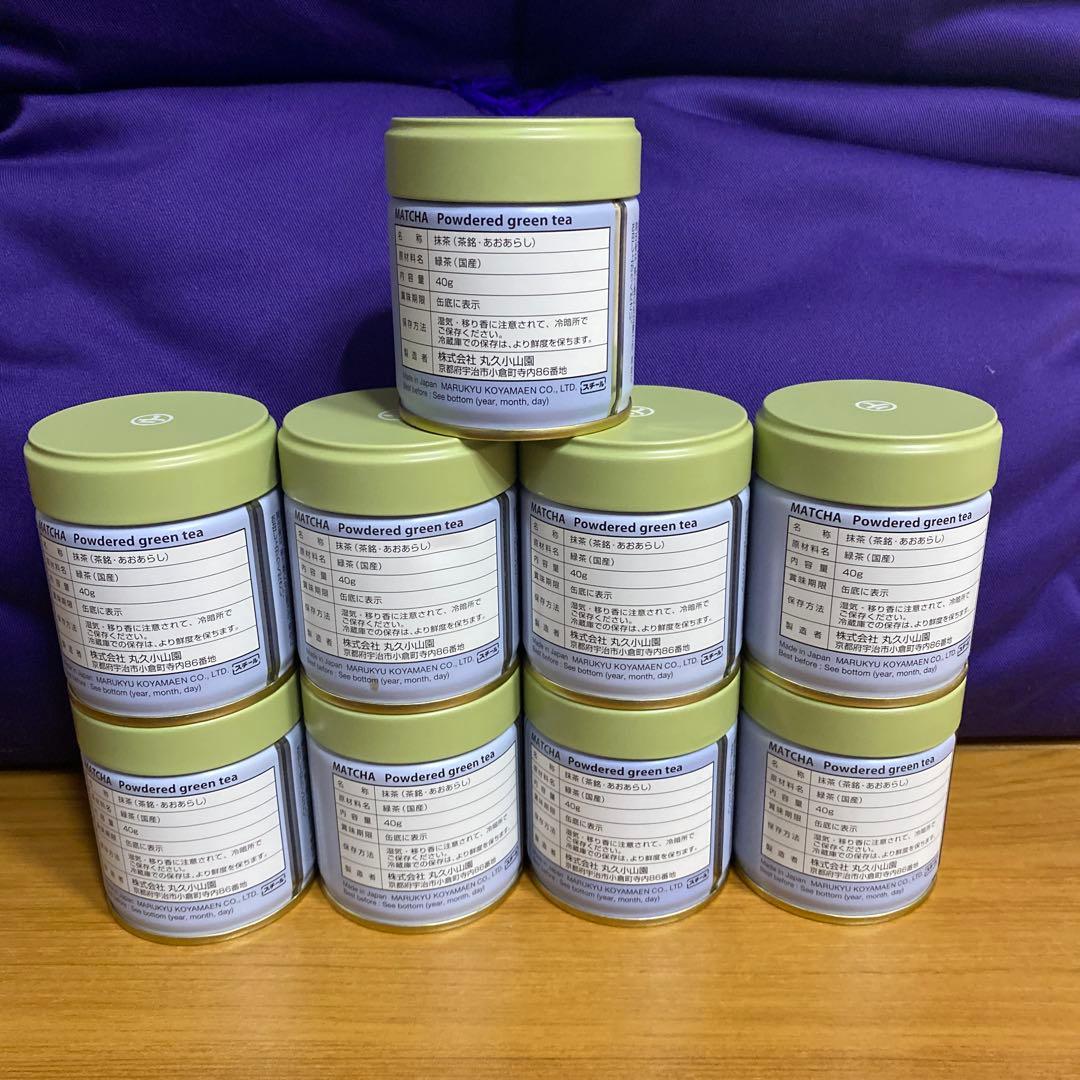 宇治 丸久小山園 抹茶 青嵐 缶入 40g 9缶 小山園 ❾