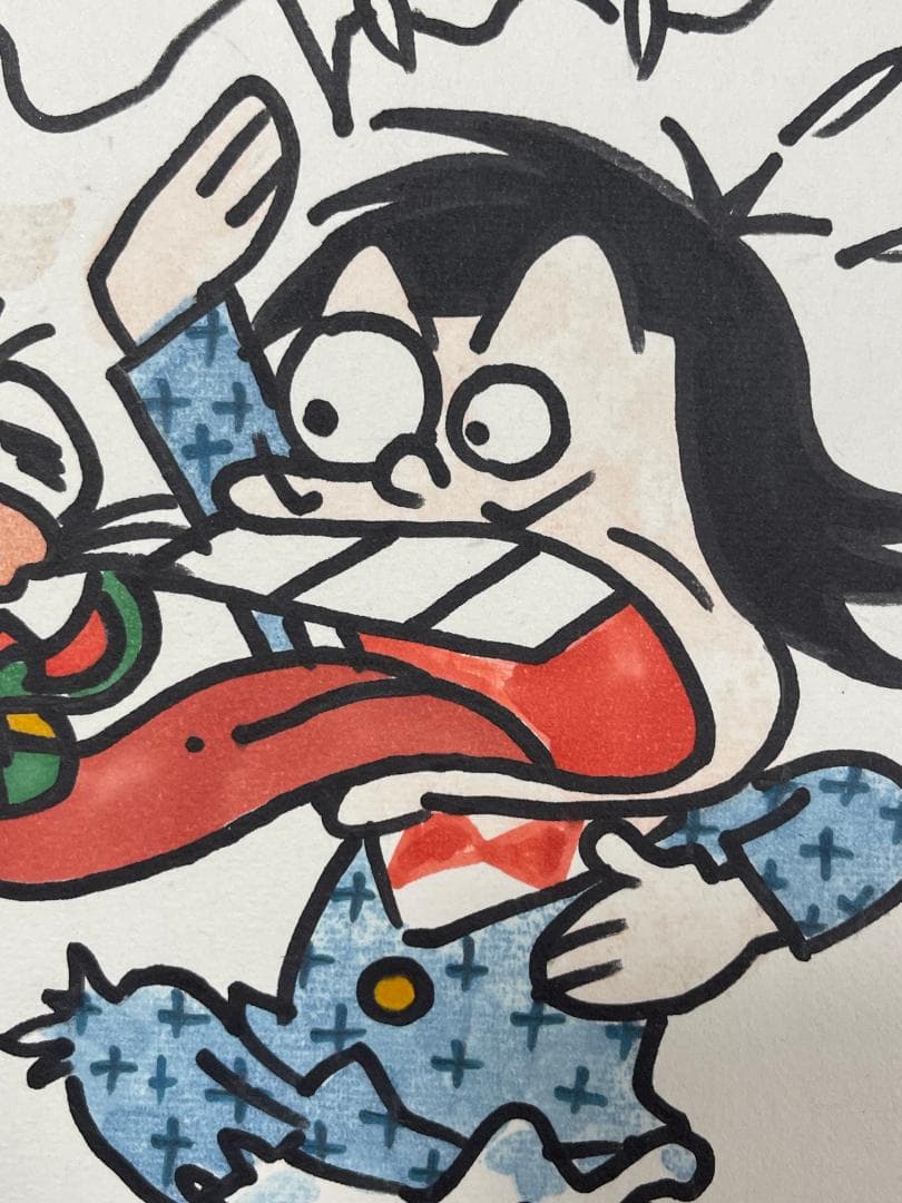 【黄色さま専用】おそ松くん【イヤミ】バシェッ＆ムシェーッセット　直筆サイン色紙