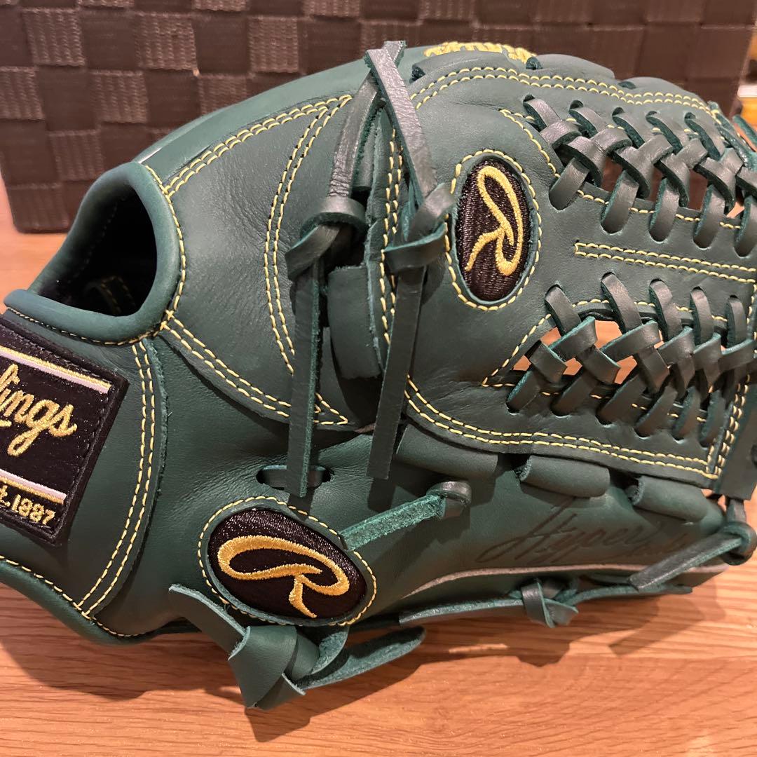 新品値下げ中軟式少年用ローリングスJr.ハイパーテックR9N6L1ダークグリーン