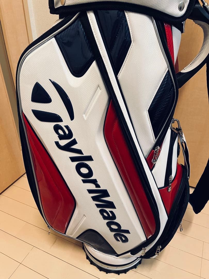 TaylorMade キャディバッグ 白/赤/黒