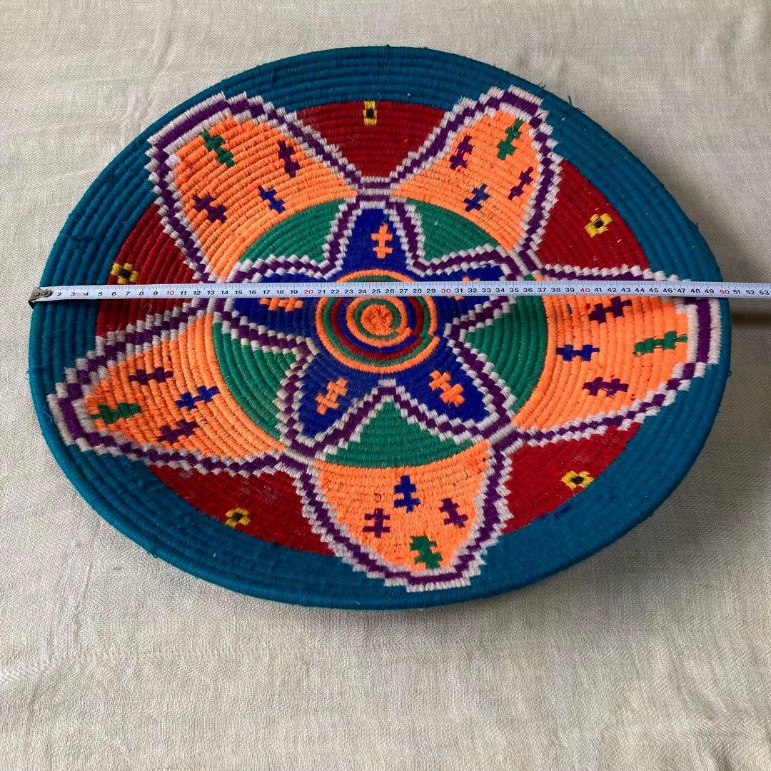 モロッコ　ベルベルバスケット　皿型