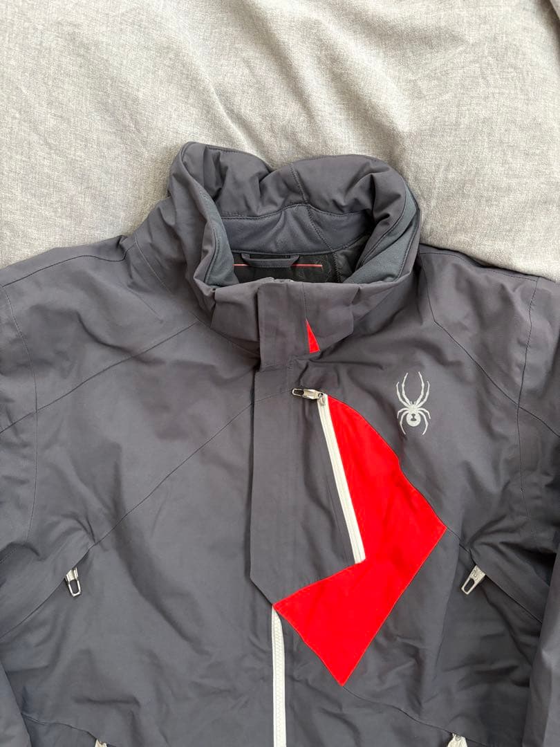 Spyder スパイダー グレー/レッド スキーウェア