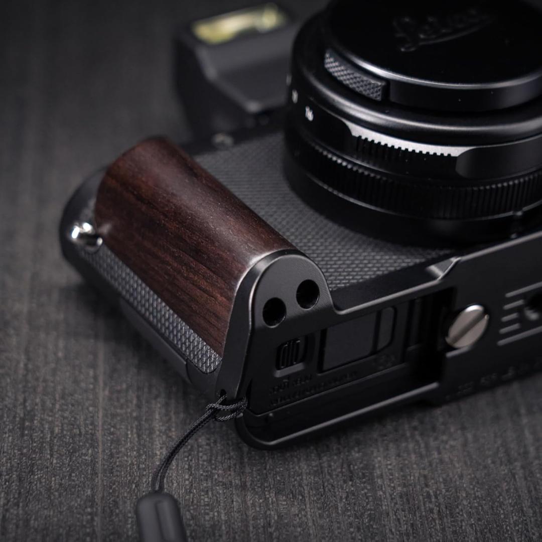 Leica D-LUX8専用 L型 高級 木製 グリップ 紫檀木黒板 新品未使用