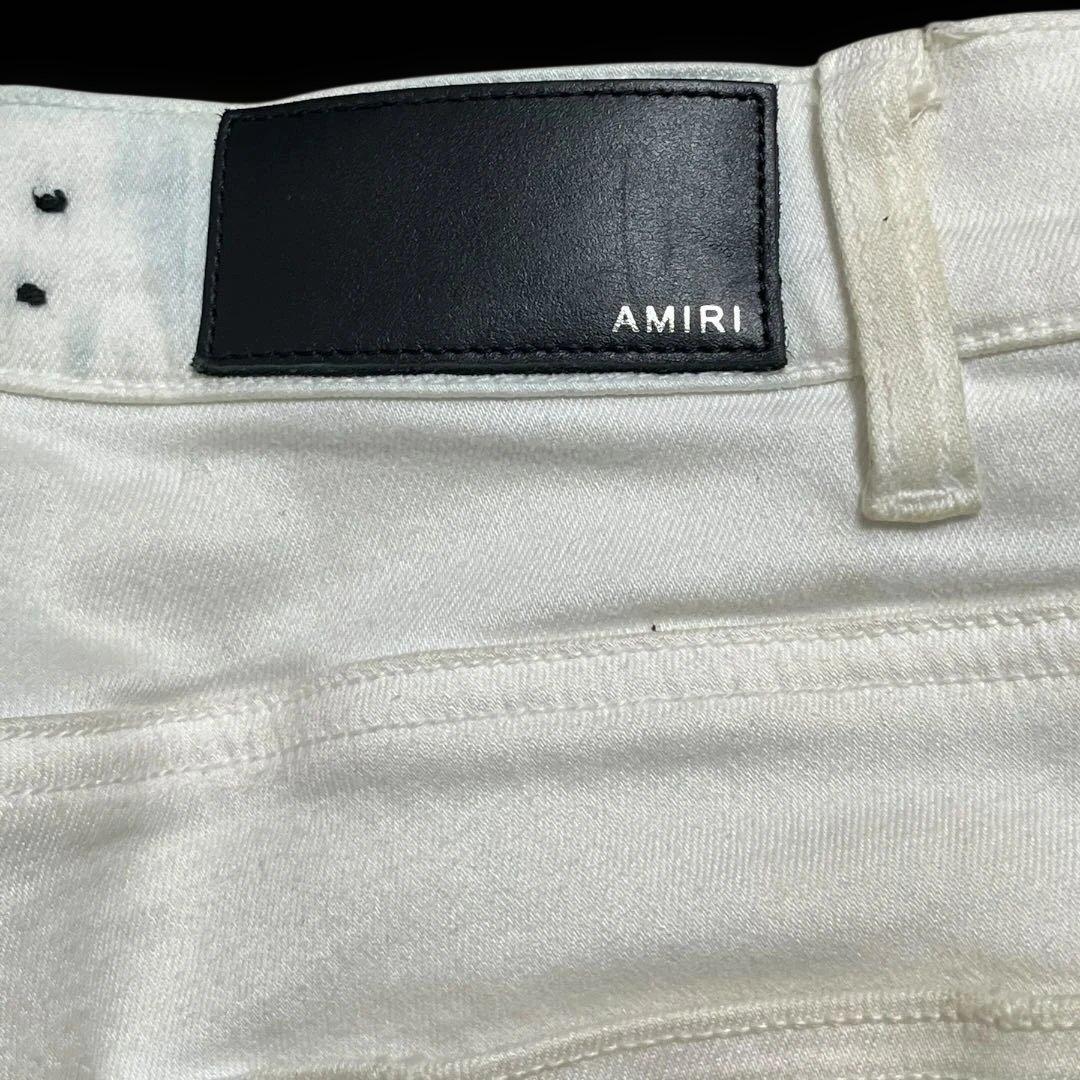 【最安値】【美品】AMIRI MX1 アミリ ホワイト スキニーデニム