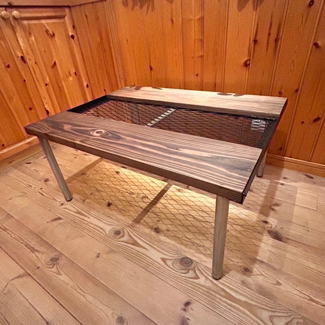 No.571 アイアンローテーブル コーヒーテーブル　リビングセンターテーブル