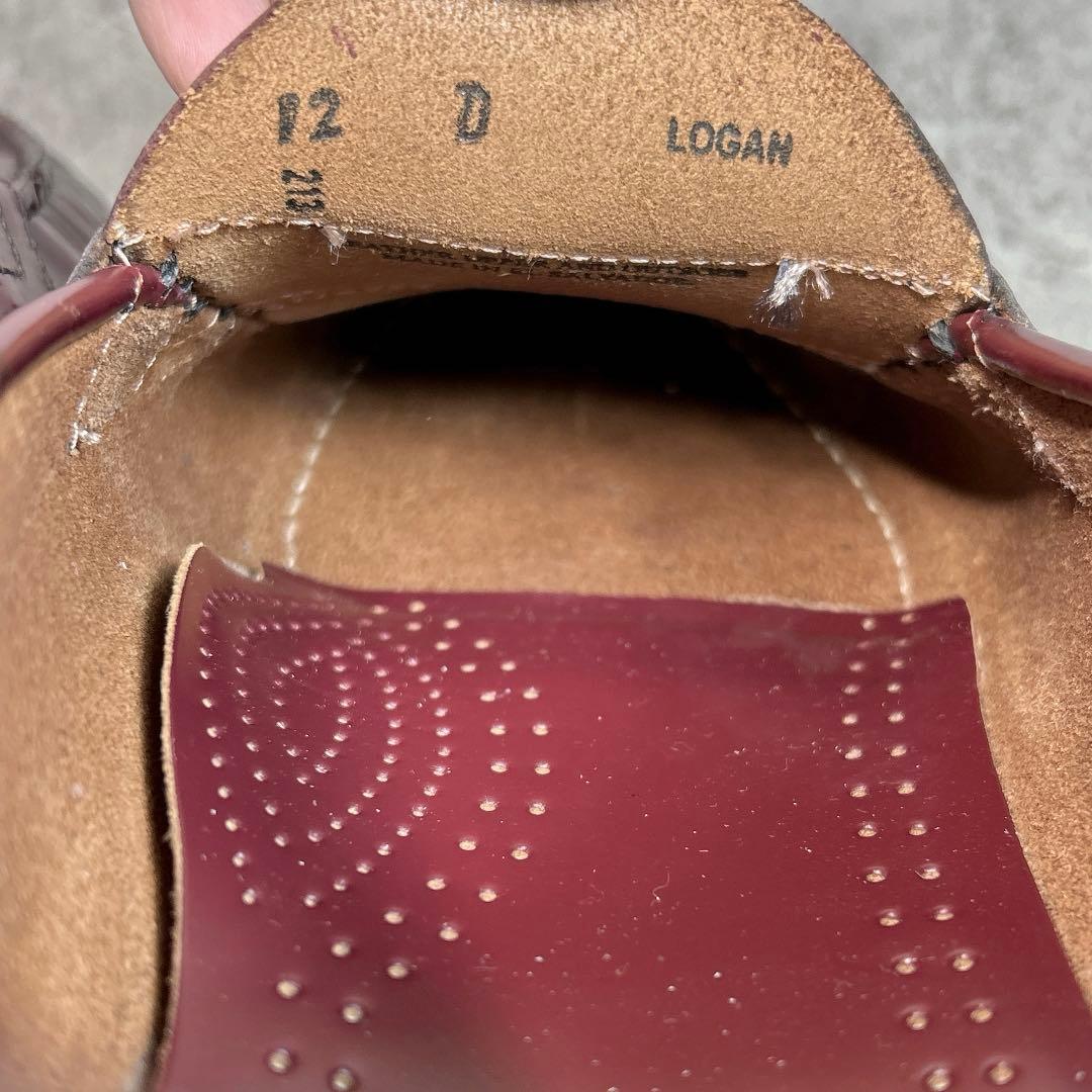 極美品【GHBASS】ローファー/LOGAN/ローガン/バーガンディ/革靴