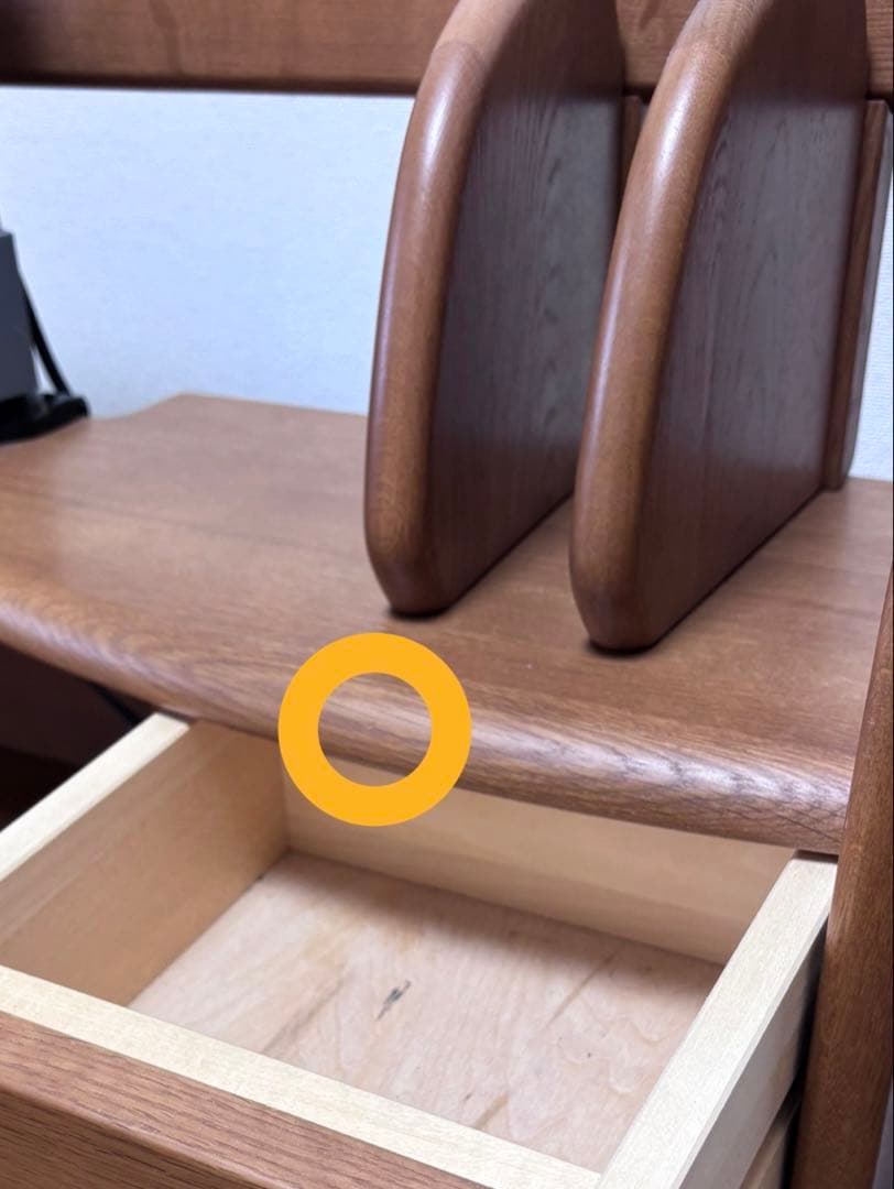 カリモク学習机 ４点セット ２-② 上棚デスクライト付