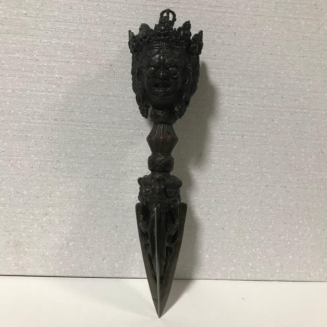 チベット　密教　法具　プルパ