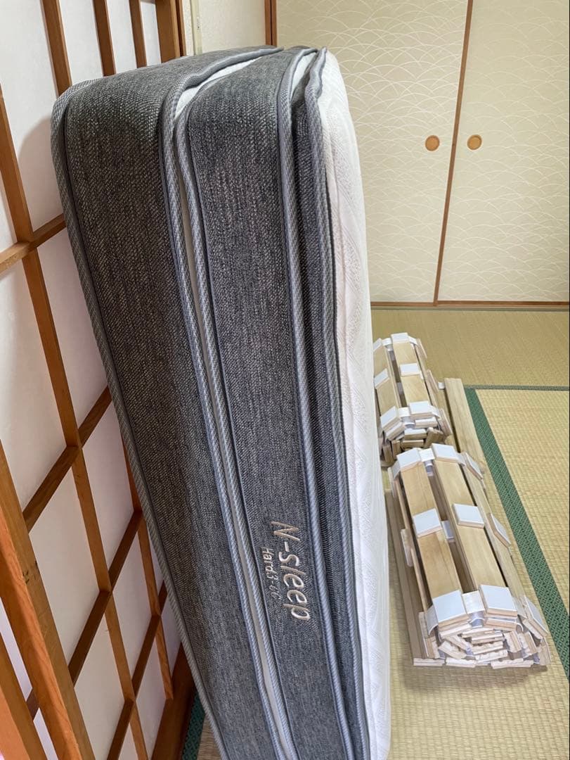 ニトリ セミダブル ベッドセット Nスリープ ハードマットレス＋桐すのこ