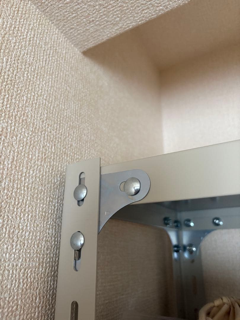 d&department 工業用スチールシェルフ スリム 5段 アイボリー