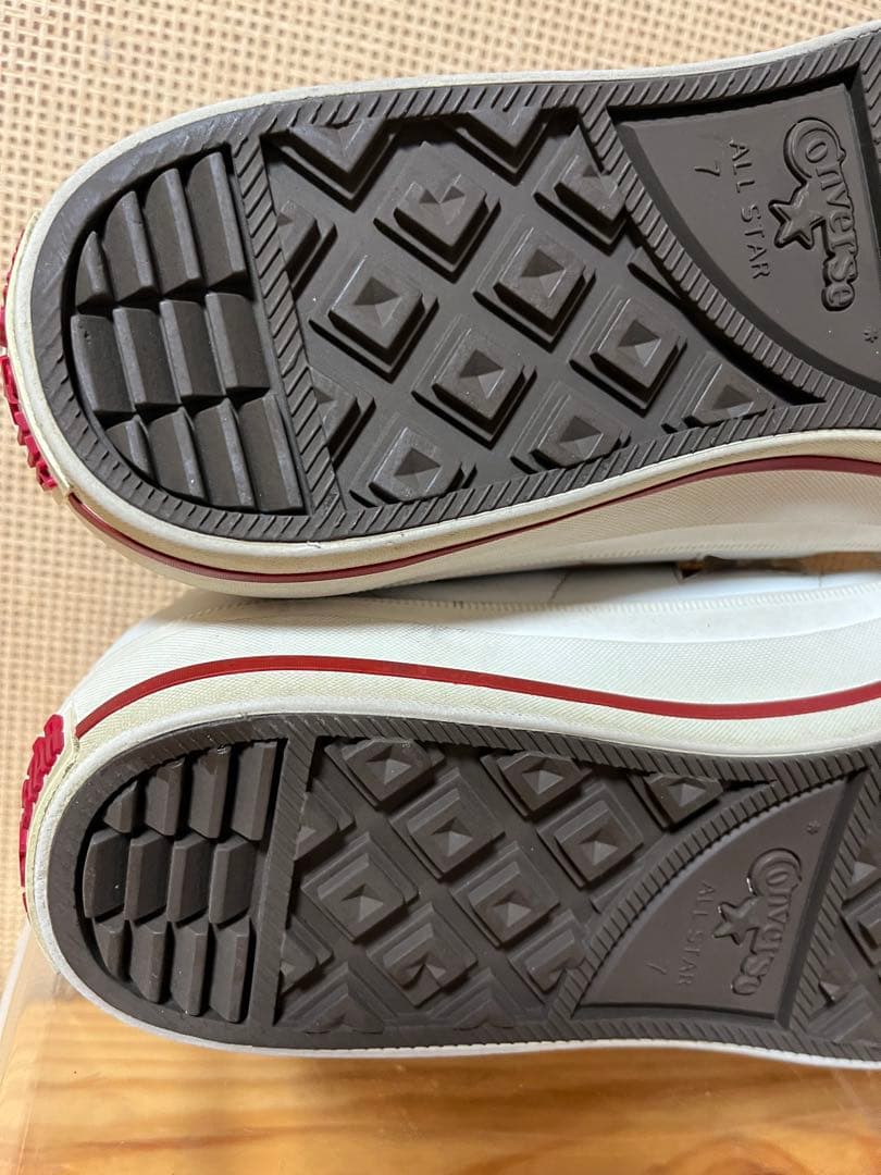 a432/コンバース ワンスター GF レザーWHITE/RED/25.5㎝