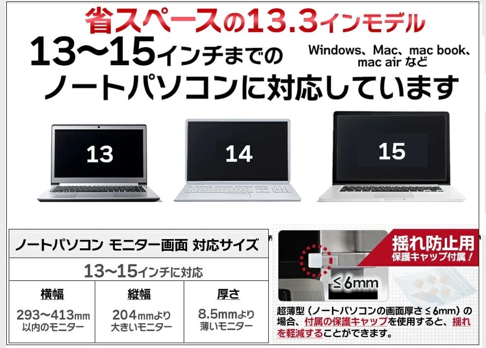 トリプルモニター デュアルモニター モバイルモニター Mac対応 外付けモニター