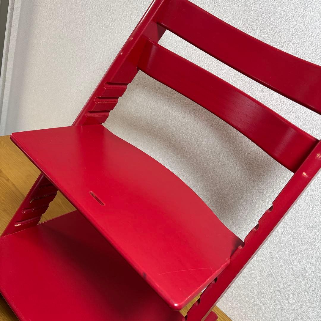 組み立て不要　北欧　stokke ストッケ トリップトラップ　　シリアル4 赤