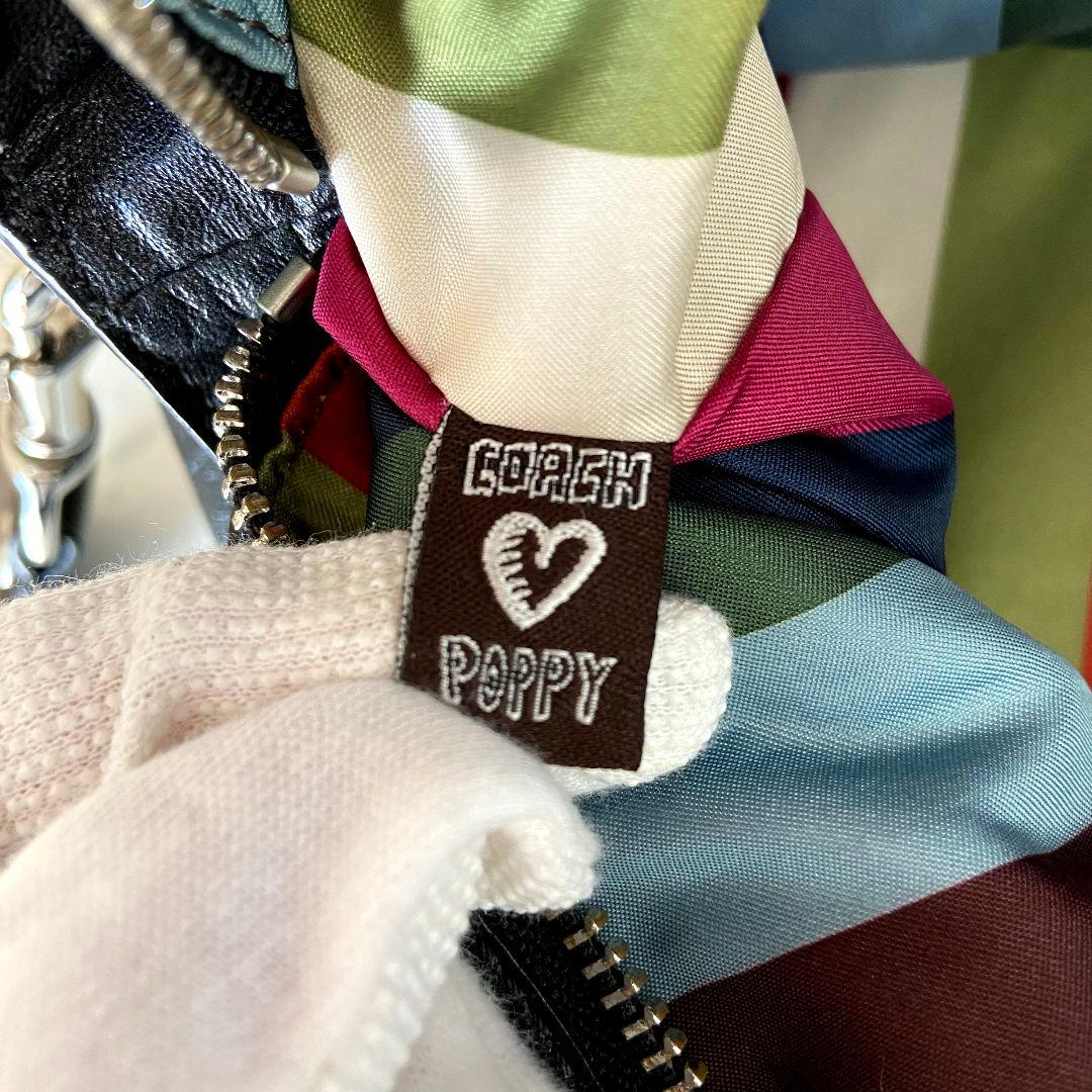 【美品】Coach Poppy 2way Bag Black 16285