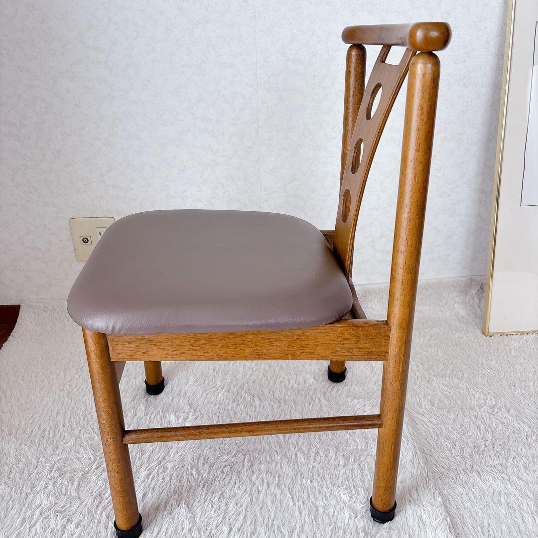 eri様リクエスト品】ハイバック レザー ダイニング チェア ビンテージ 2脚セ