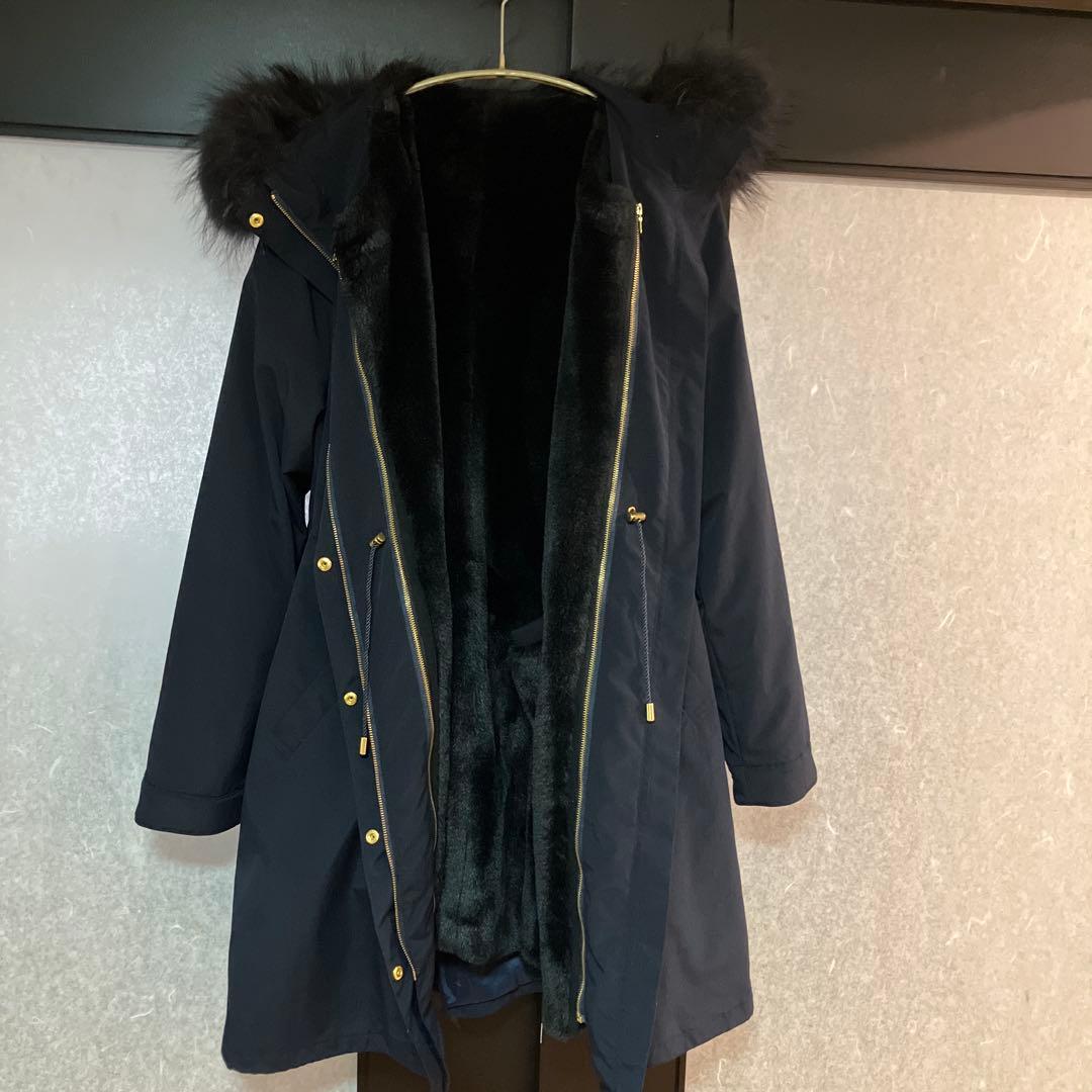 定価6万　【美品】VICKY ネイビー 3wayモッズコート ファーライナー付き