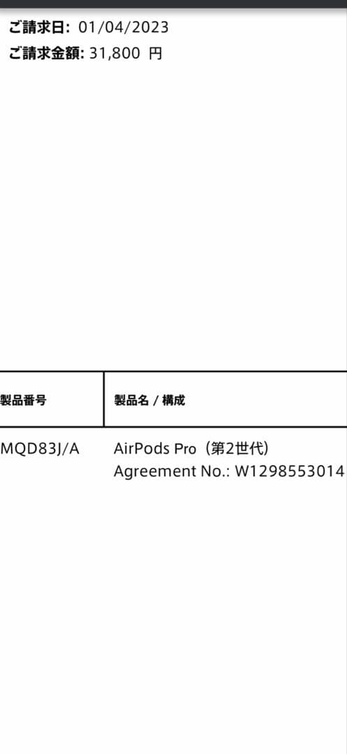 Airpods pro2 type-cモデル 中古