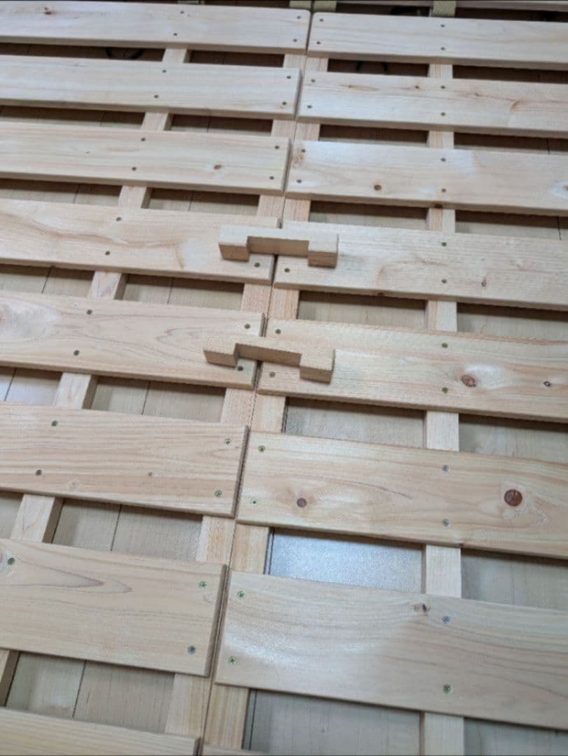 国産　天然木　ダブル　めいじ屋　すのこベッド　すのこ　ベット