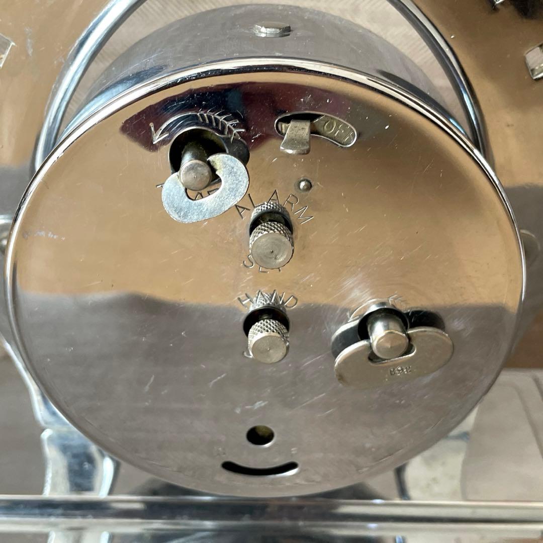 Lux ヴィンテージ 時計置物 1930年代 クローム ラックス グッドラック