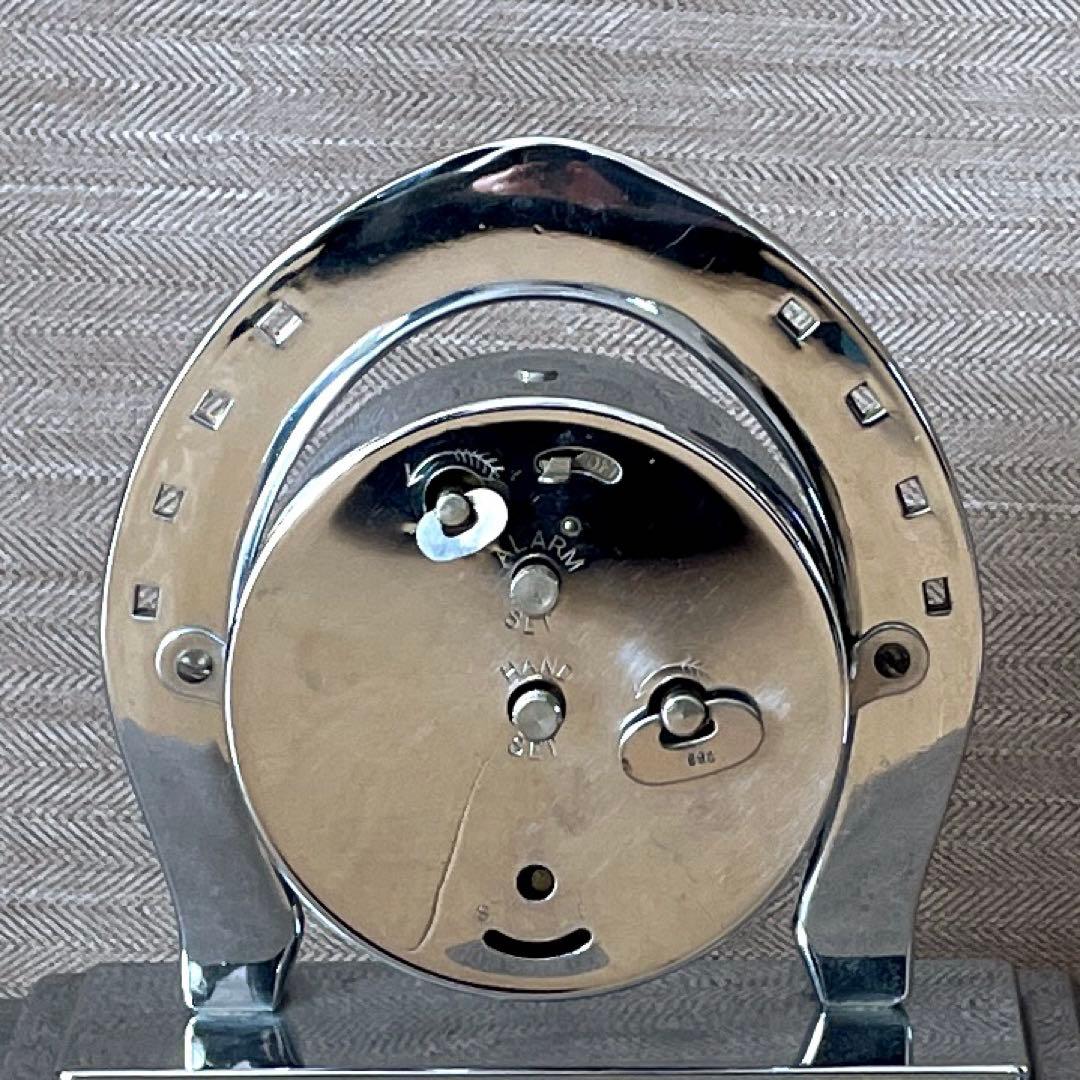 Lux ヴィンテージ 時計置物 1930年代 クローム ラックス グッドラック