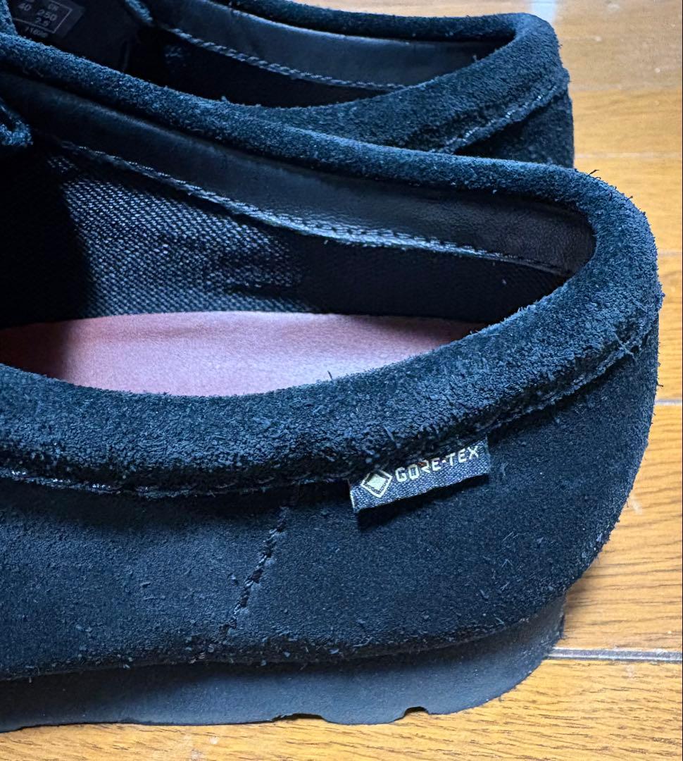 【美品】クラークス ワラビー ゴアテックス ブラック 24.5cm