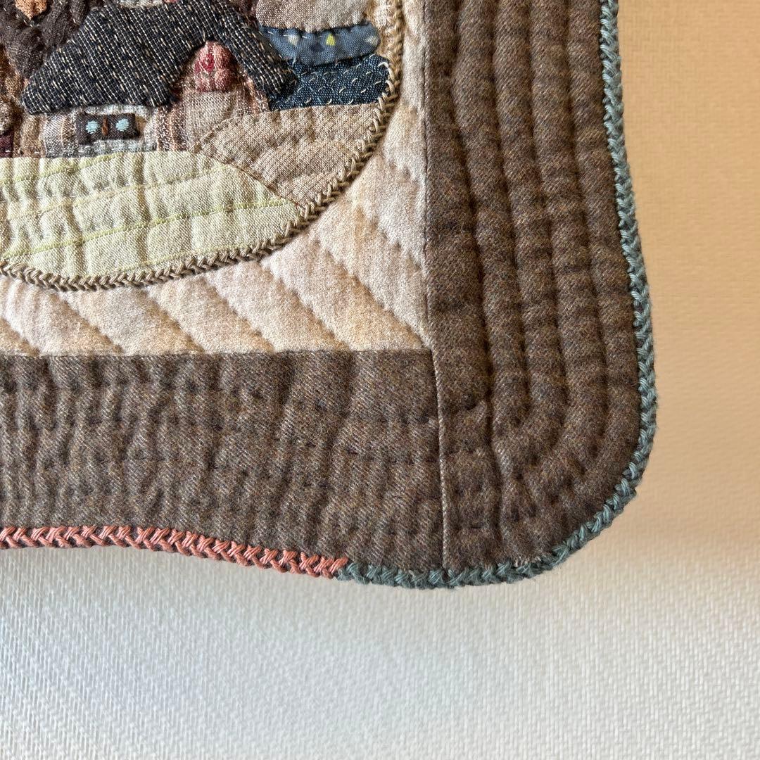 ハンドメイド　キルト　パッチワーク　風景デザイン タペストリー