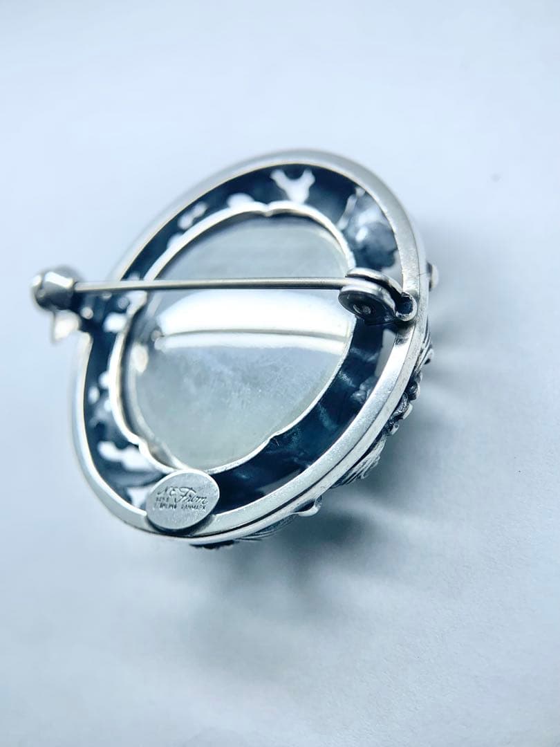 希少 N.E.From ブローチ フラワー 花 ヴィンテージ シルバー 925