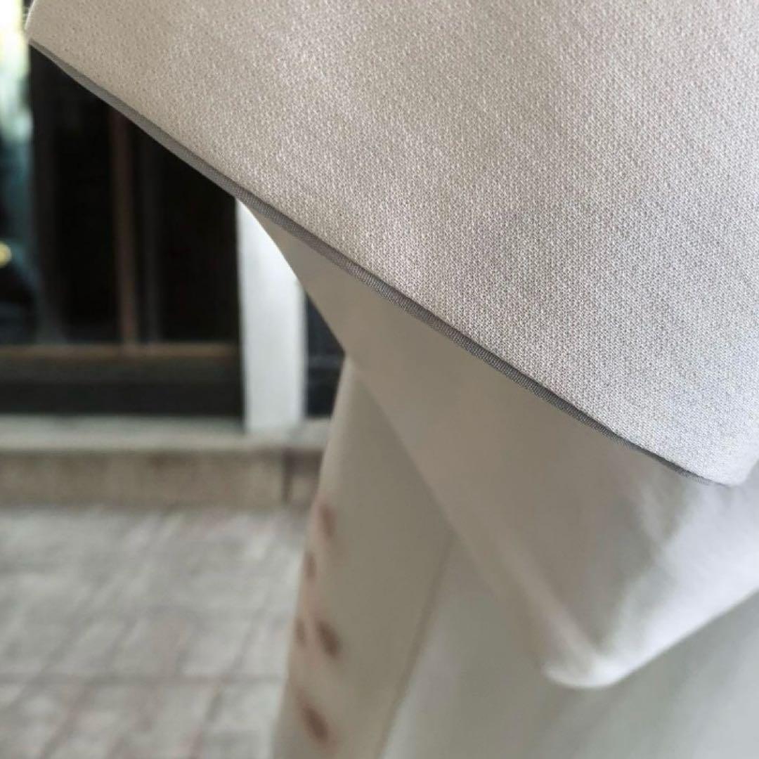 【美品】金彩 孔雀 松坂屋 生絹 訪問着 着物 フルセット スモールサイズ