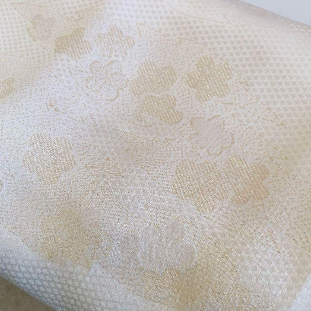 【美品】金彩 孔雀 松坂屋 生絹 訪問着 着物 フルセット スモールサイズ