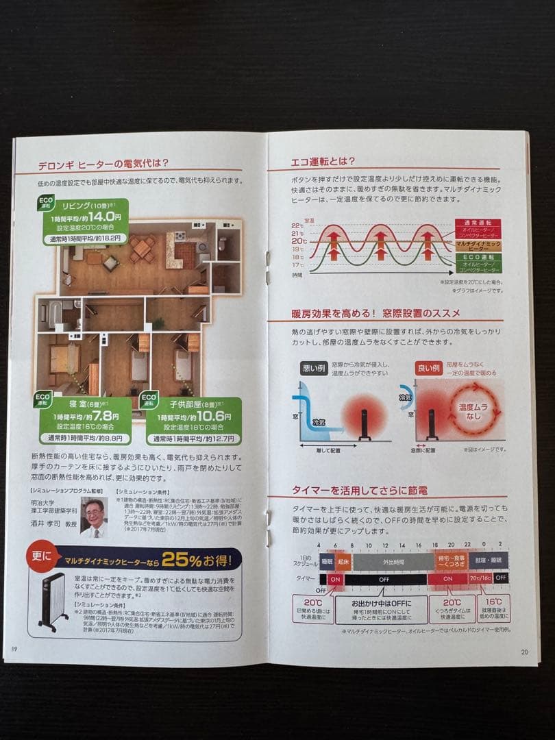 【美品】デロンギマルチダイナミックヒーターMDH15-BK