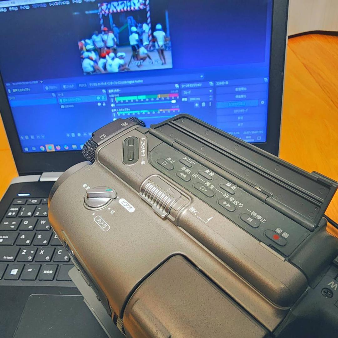 【動作確認済】SONY 高画質 Hi8 ビデオカメラ ステーションセット