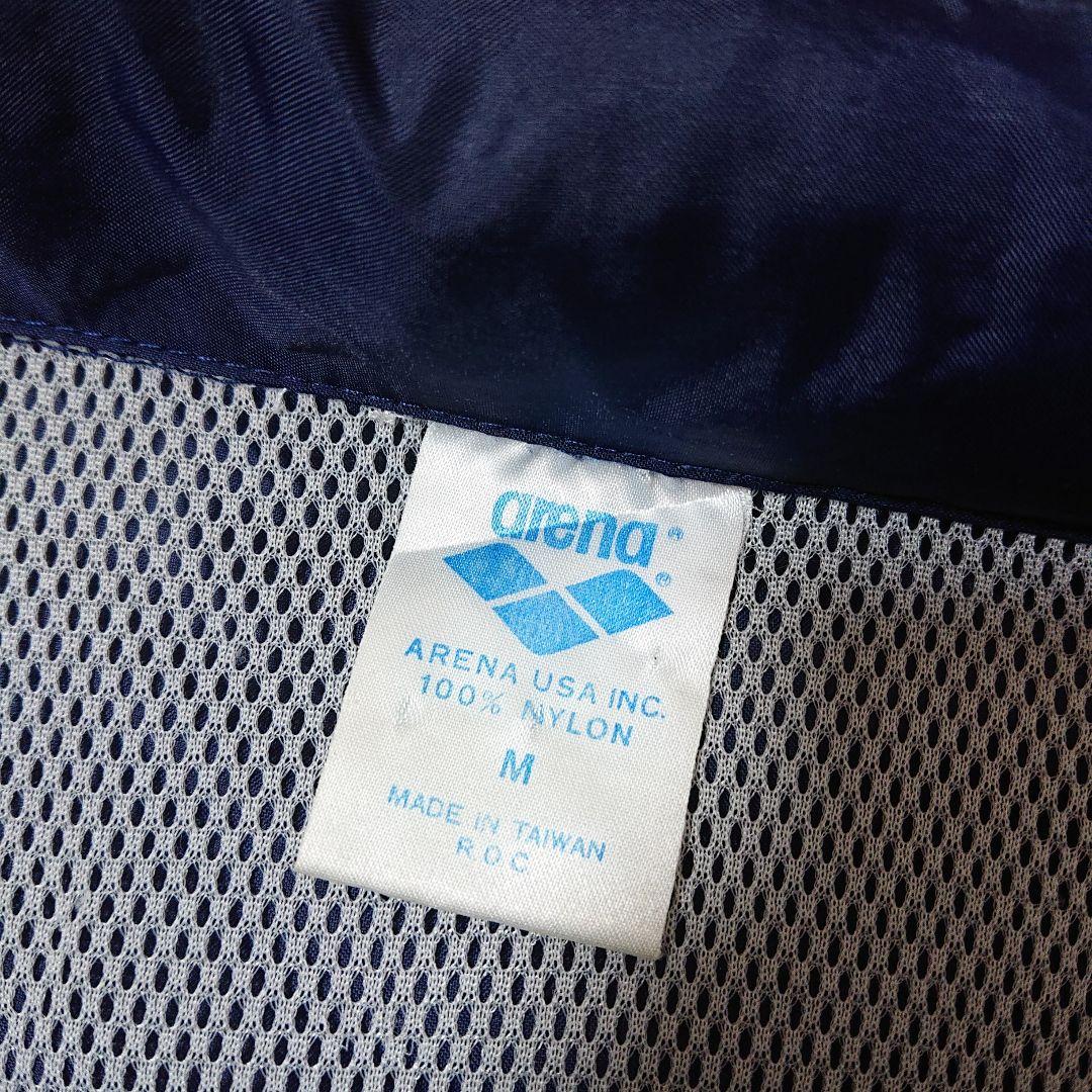 80s ヴィンテージ アリーナ ナイロン プルオーバー パーカー M　アノラック