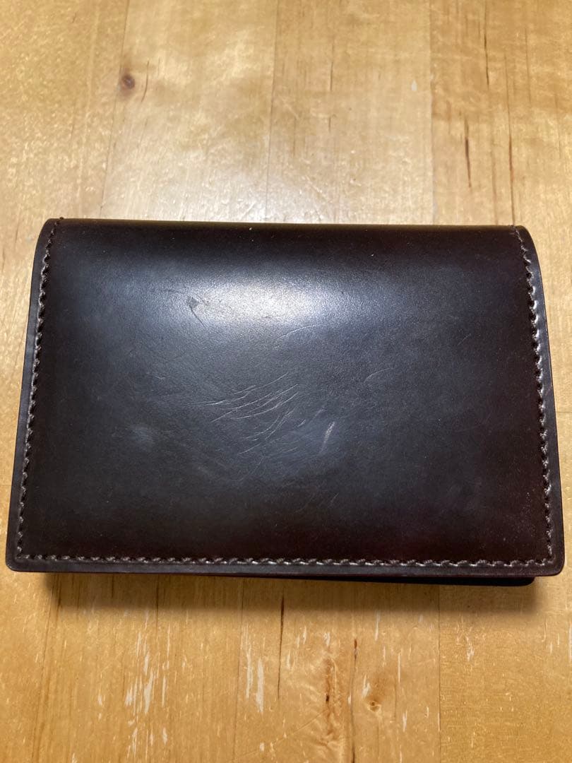 GANZO シェルコードバン2 名刺入れ バーガンディ 24年11月購入