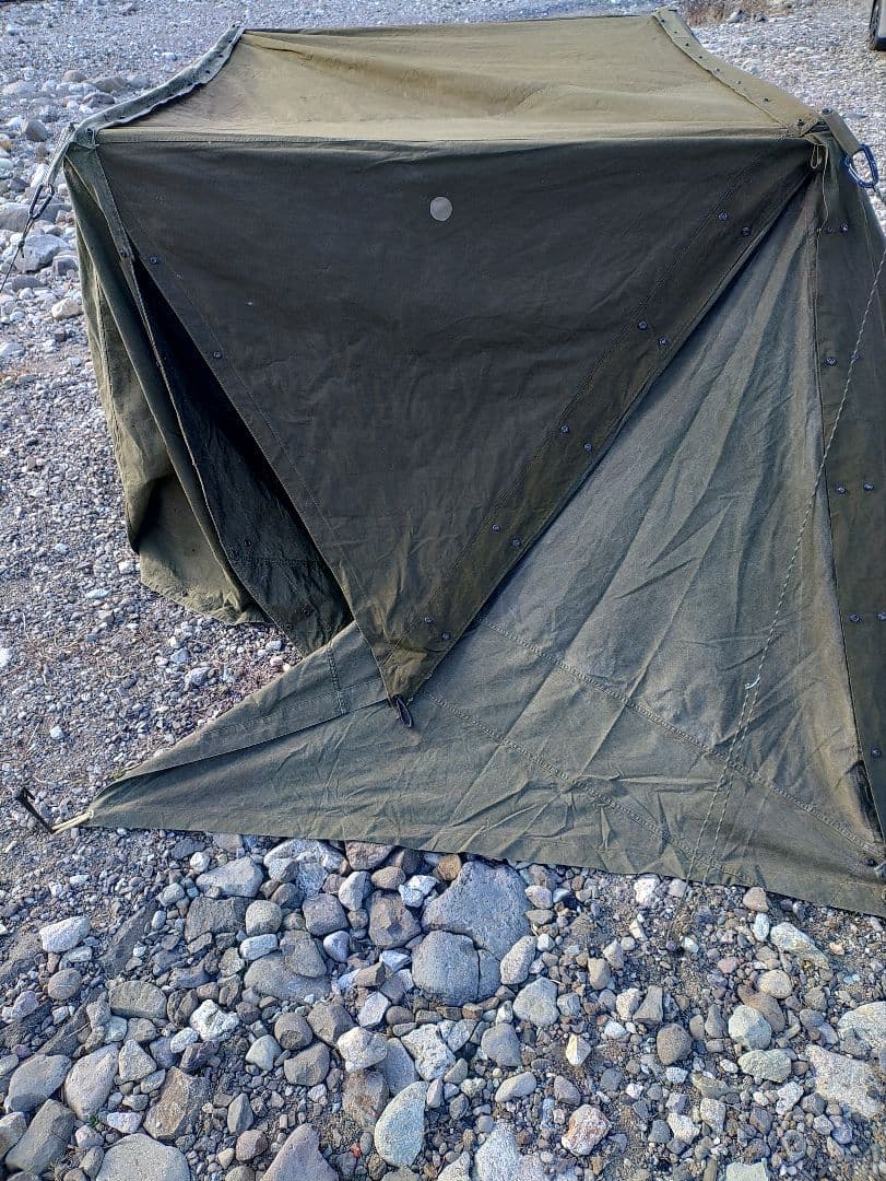 USパップテント　幕3枚セット　オリジナルカスタム＆マットレス、蚊帳セット無加工