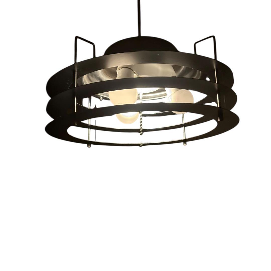 北欧 ミッドセンチュリー ビンテージ ペンダントライト シルバー 3灯