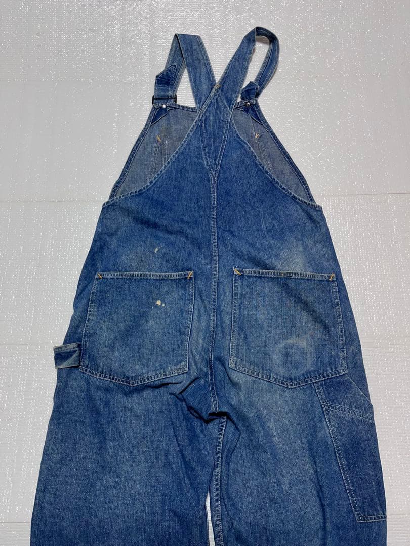 【vintage】大戦モデル 月桂樹ボタン オーバーオール ドーナツボタン