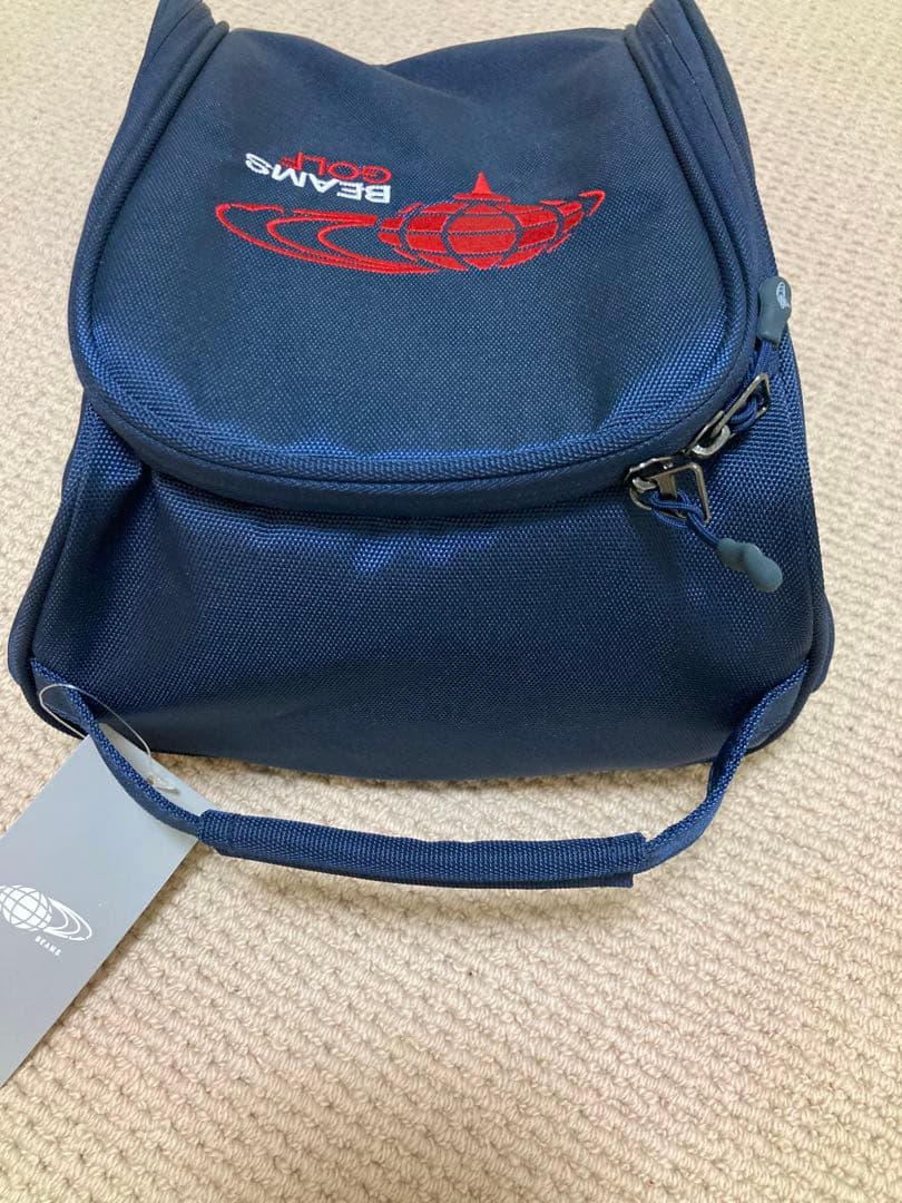 BEAMS GOLF シューズケース ネイビー