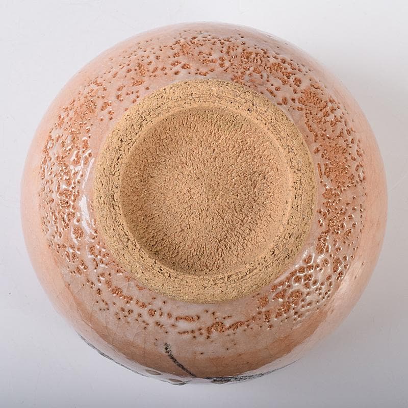 萩焼　草文　茶碗　銘「古今」　仕覆付　堀内宗完(兼中斎)極め箱　M　R7928