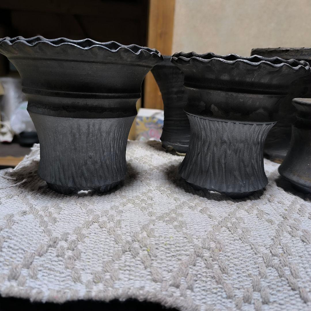 笠間焼 陶器鉢 陶炎祭 植木鉢 7個セット