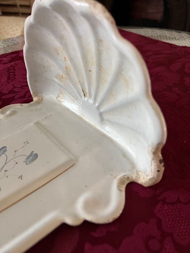 フレンチアンティーク ホーローカップホルダー カップ&ソープラック