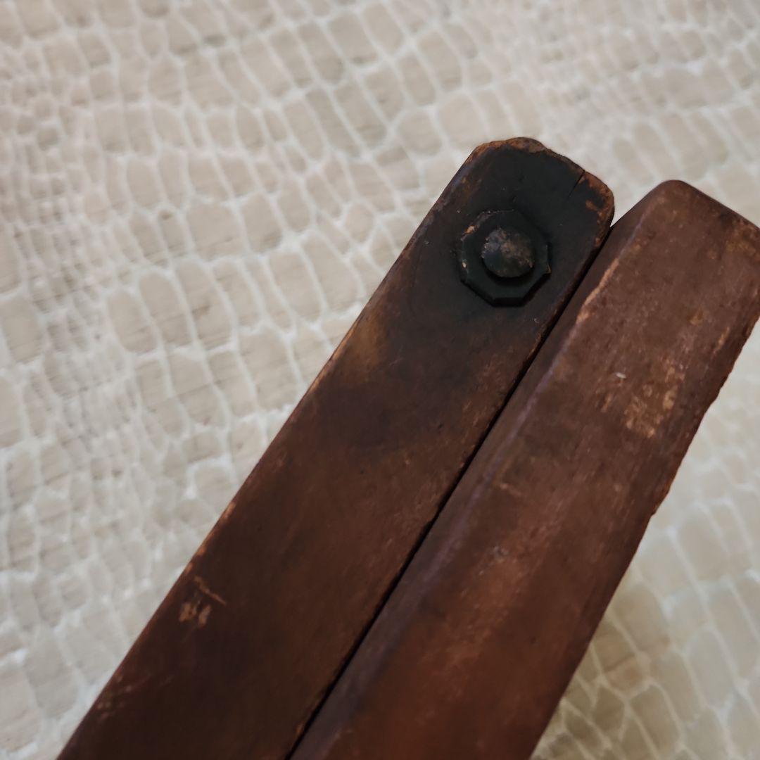 ユ*リ様 菓子木型2点セット-8　古い 木型 菓子型 和菓子 木製 古道具 古物