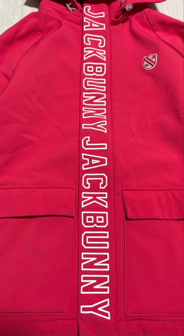 Jack Bunny 2WAYジャケット ピンク 裏起毛 フード取り外し可