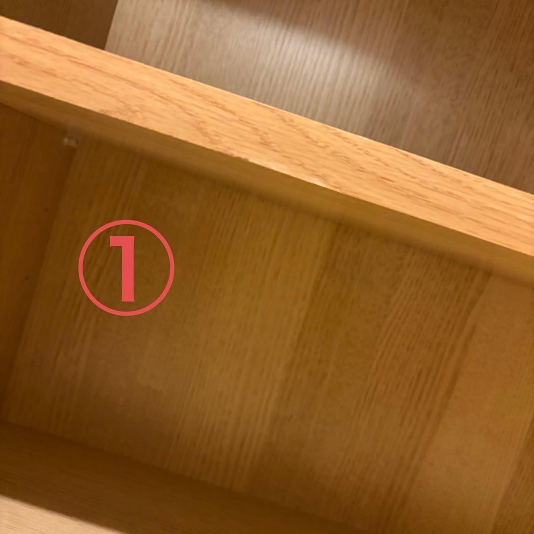 ※値下げ【美品】カップボード1050mmナチュラル北欧風　送料込み