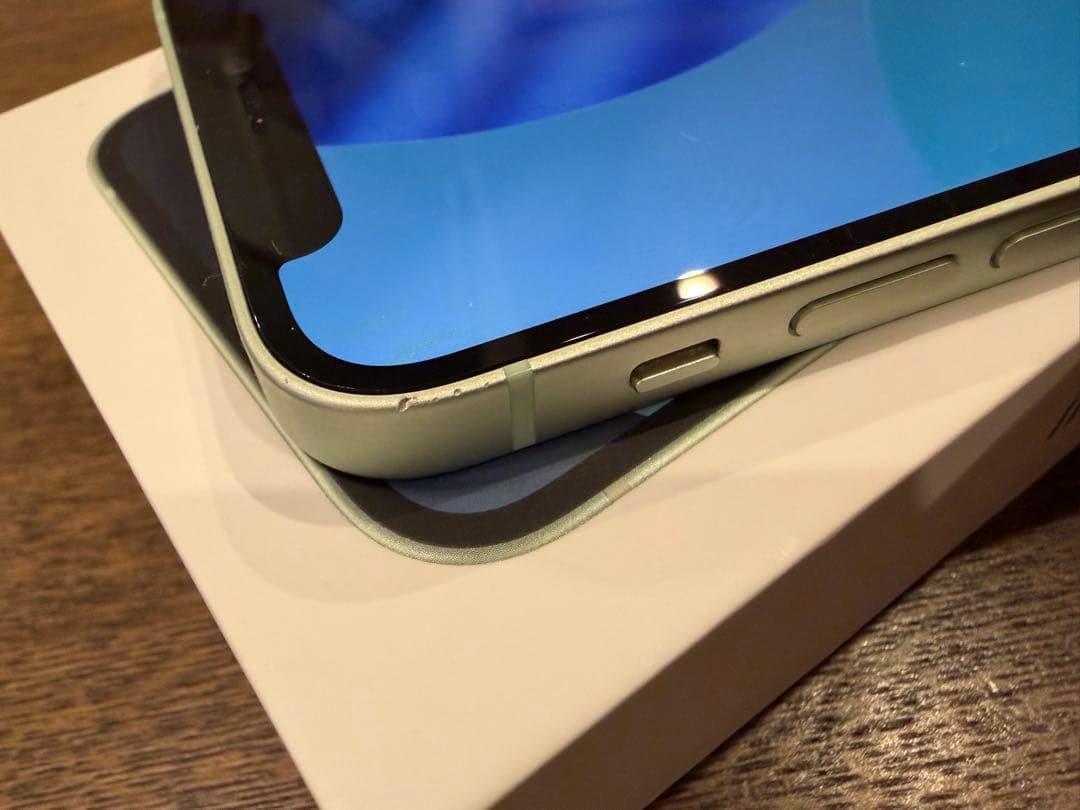 【美品】Apple iPhone 12 mini グリーン本体 箱付き