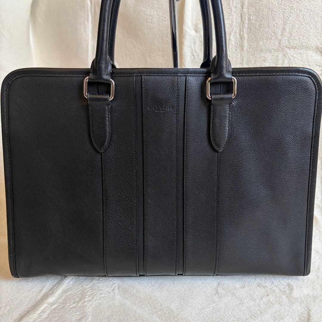 w*d様 COACH ビジネスバッグ ブリーフケース レザー F72309 黒