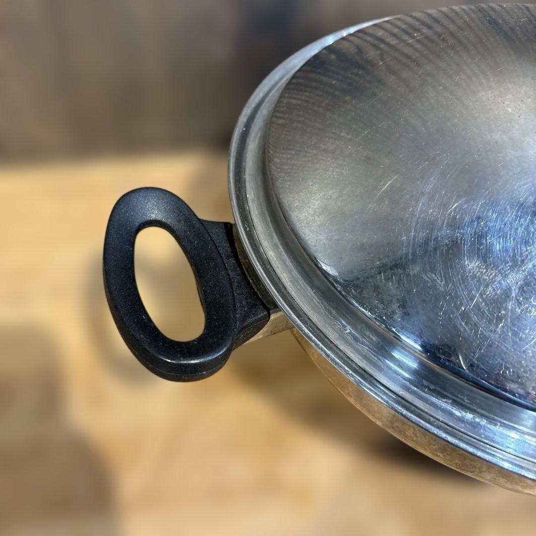 アムウェイクィーンクックウェア ウォック ステンレス中華鍋 両手鍋 Amway