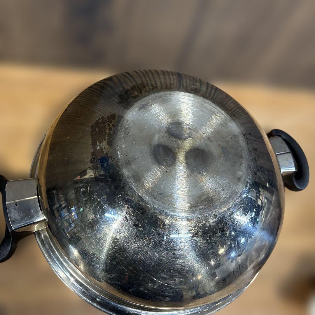 アムウェイクィーンクックウェア ウォック ステンレス中華鍋 両手鍋 Amway