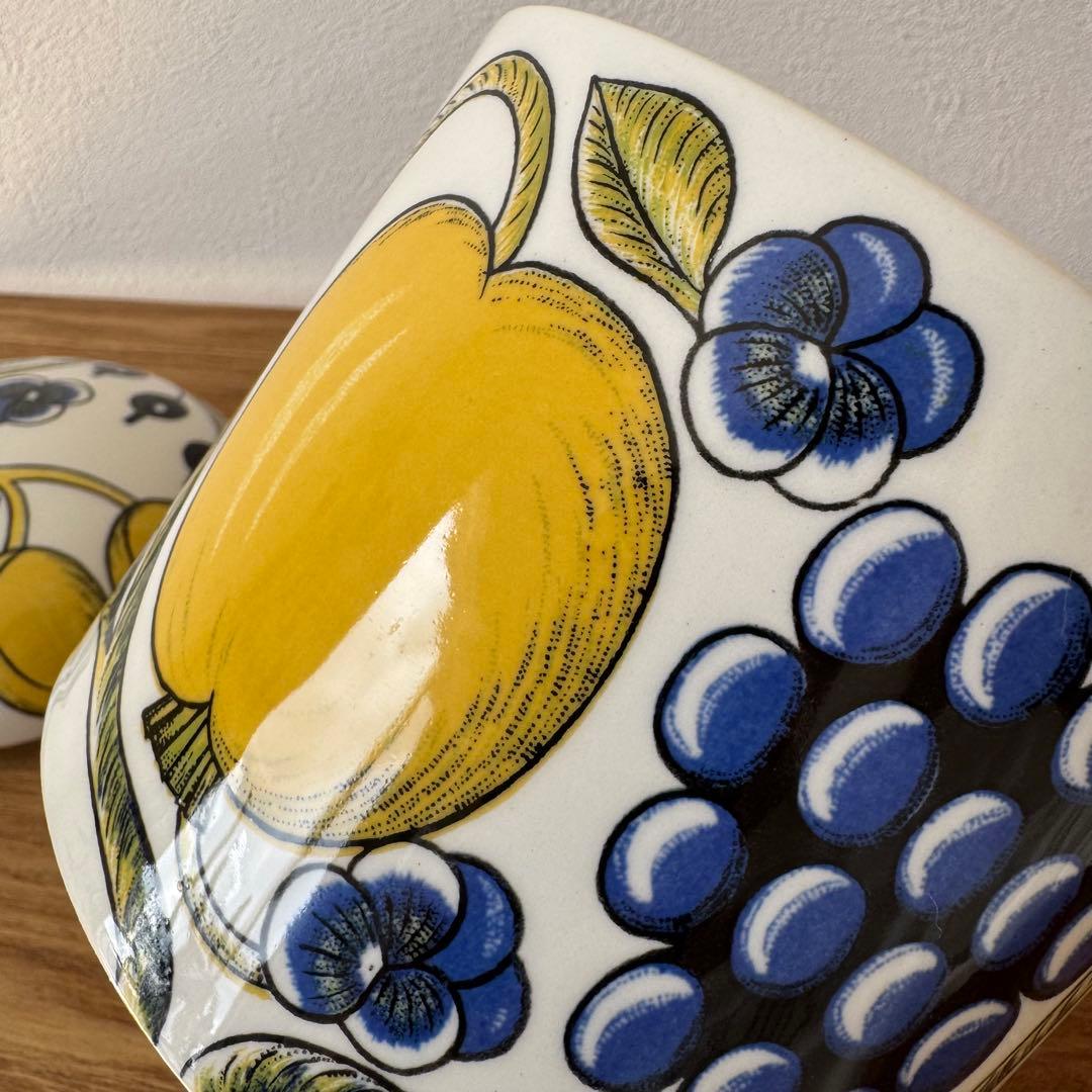 アラビア　ヴィンテージ　初期オールドパラティッシ　ビオラロゴ　キャニスタージャー