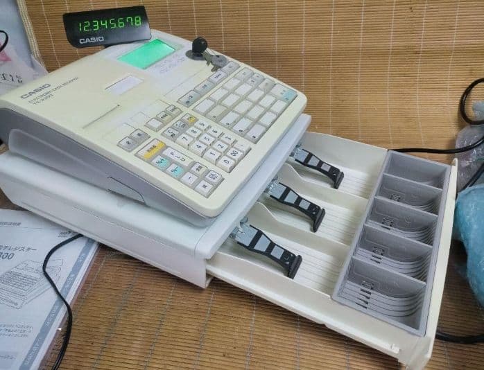 カシオレジスター　TE-2500　フル設定無料　コンパクト　933009